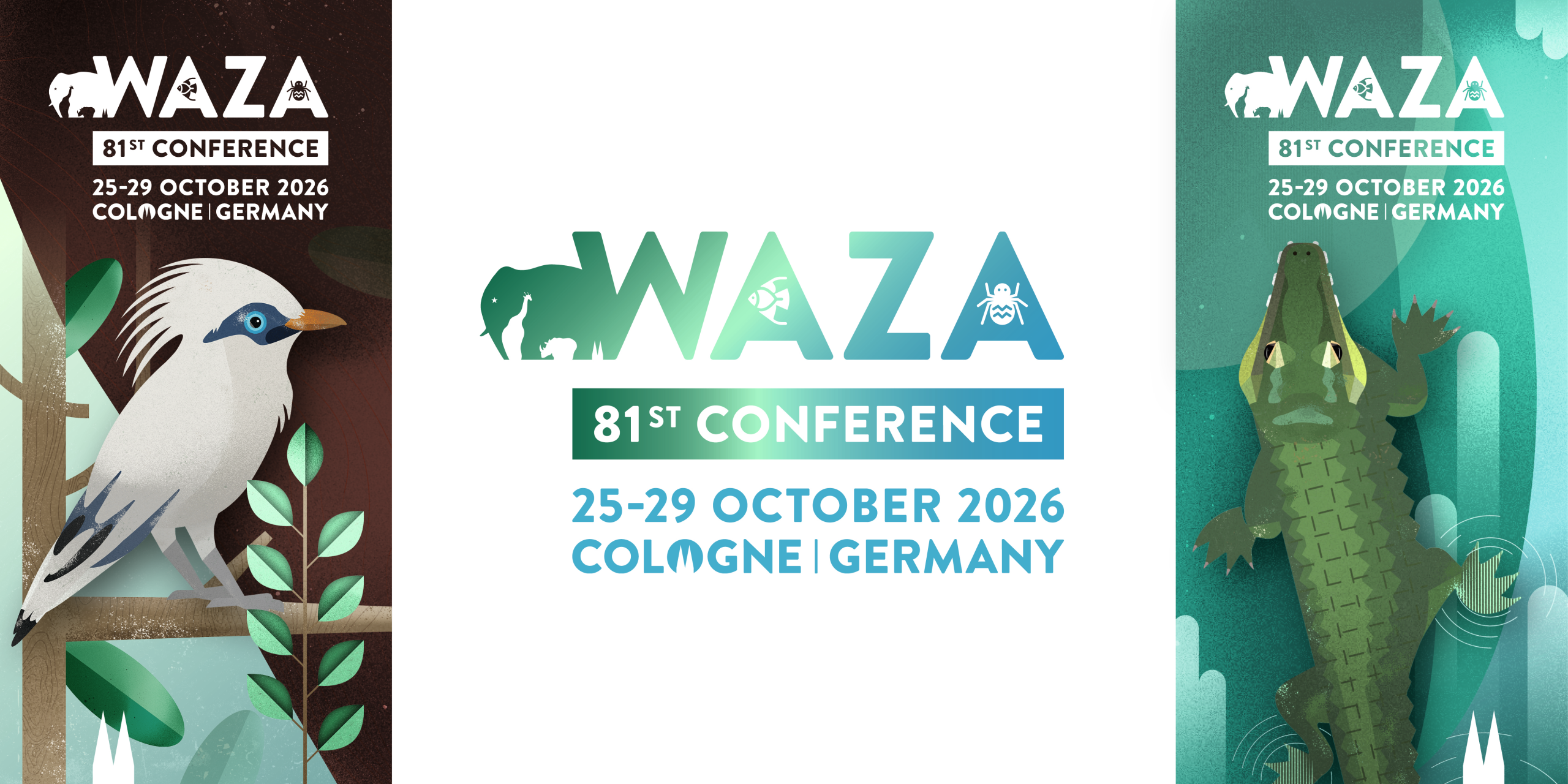 Banner 81st WAZA Annual Conference, October 2026, Cologne Germany